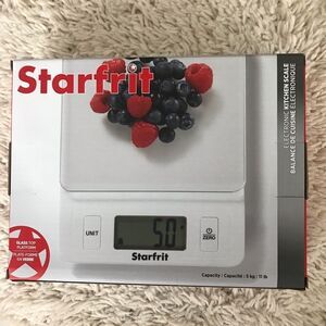 Starfrit Kitchen Scale Glass Top 5kg Capacity White​